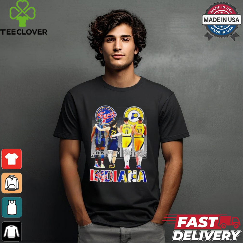 Indiana Fever Indiana Pacers Deadly Duo 2024 proud shirt Indiana Fever Indiana Pacers Deadly Duo 2024 proud shirt