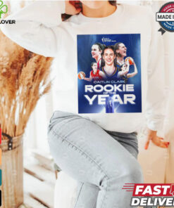 Indiana Fever WNBA 2024 Kia Rookie of the Year is Caitlin Clark Poster t hoodie, sweater, longsleeve, shirt v-neck, t-shirt