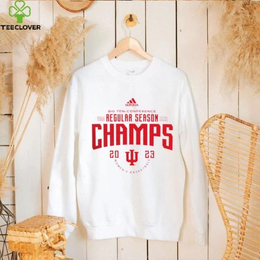 Indiana Hoosiers 2023 Women’s Basketball Big Ten Regular Season Conference Champs hoodie, sweater, longsleeve, shirt v-neck, t-shirt