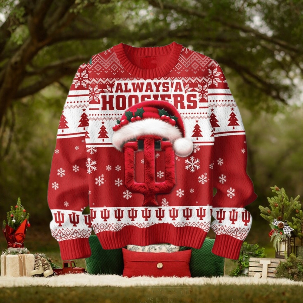 Indiana Hoosiers 2024 Ugly Christmas Sweater Indiana Hoosiers 2024 Ugly Christmas Sweater