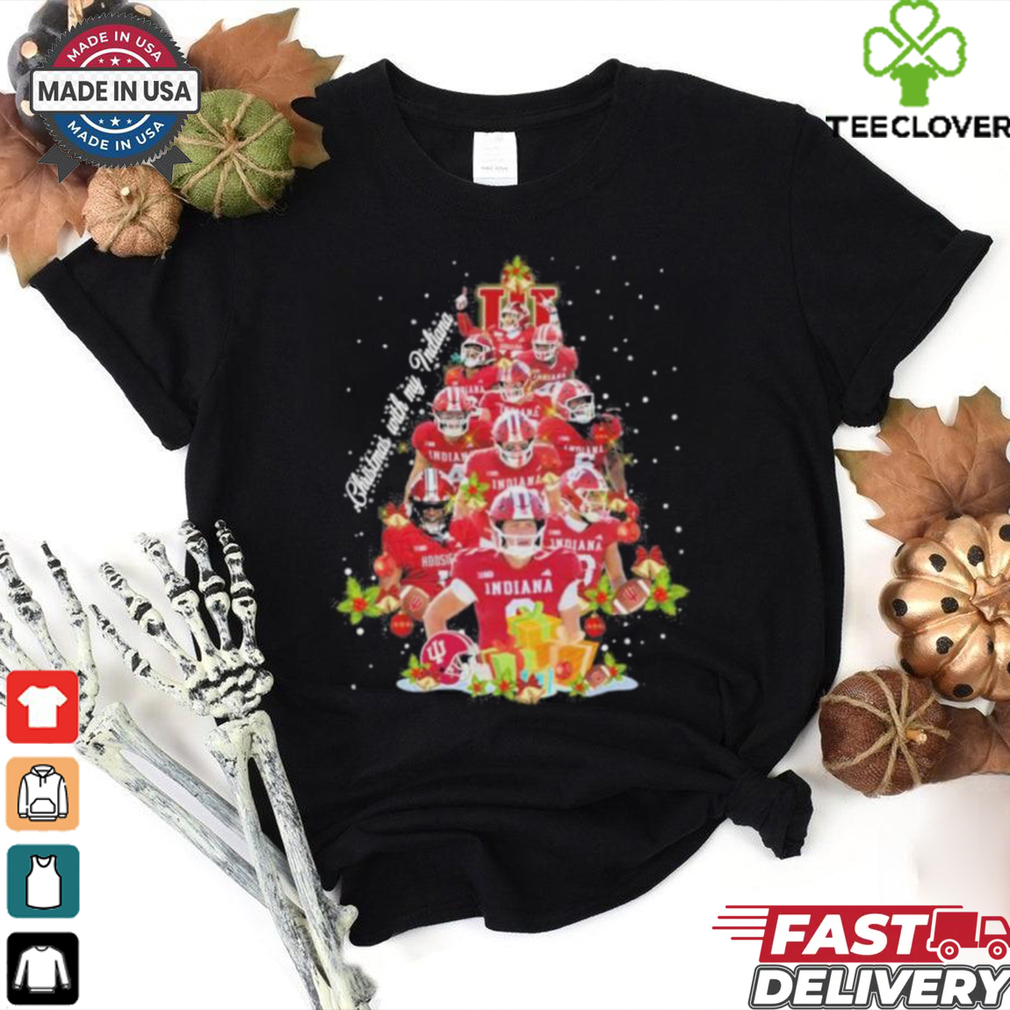 Indiana Hoosiers Christmas Tree With My Indiana Shirt Indiana Hoosiers Christmas Tree With My Indiana Shirt