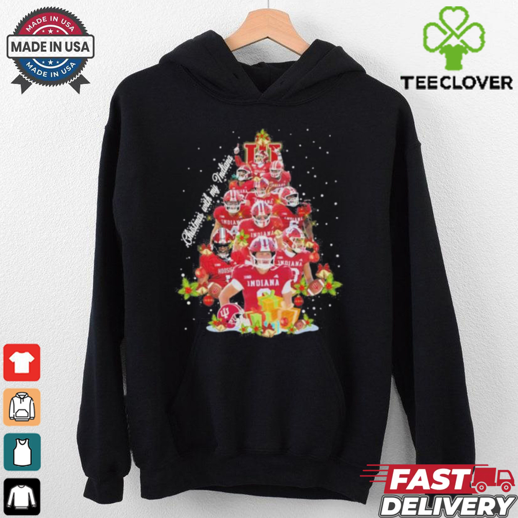 Indiana Hoosiers Christmas Tree With My Indiana Shirt Indiana Hoosiers Christmas Tree With My Indiana Shirt