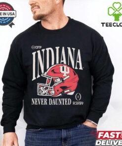 Indiana Hoosiers College Football Playoff 2025 never daunted helmet vintage shirt
