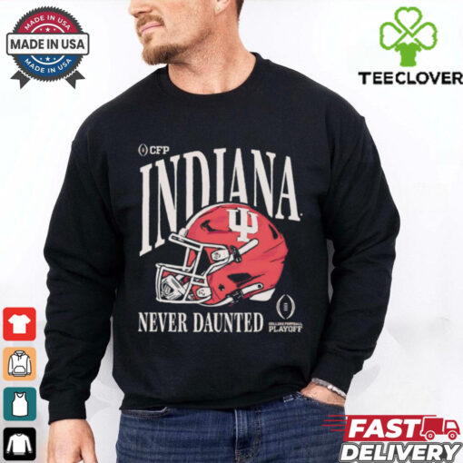 Indiana Hoosiers College Football Playoff 2025 never daunted helmet vintage shirt