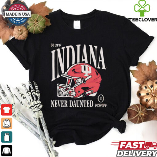 Indiana Hoosiers College Football Playoff 2025 never daunted helmet vintage shirt