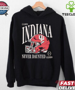 Indiana Hoosiers College Football Playoff 2025 never daunted helmet vintage shirt