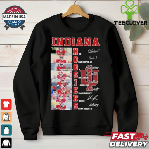 Indiana Hoosiers Football Team Players Signatures Shirt