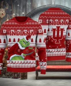 Indiana Hoosiers Grinch Ugly Christmas Sweater