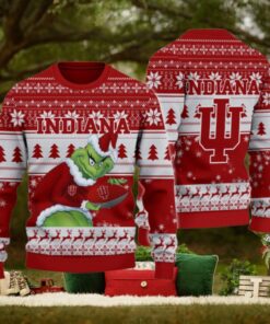 Indiana Hoosiers Grinch Ugly Christmas Sweater