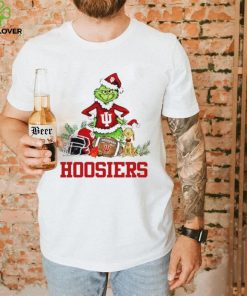 Indiana Hoosiers Grinch and Max dog funny Christmas hoodie, sweater, longsleeve, shirt v-neck, t-shirt