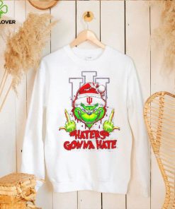 Indiana Hoosiers Grinch middle finger haters gonna hate shirt