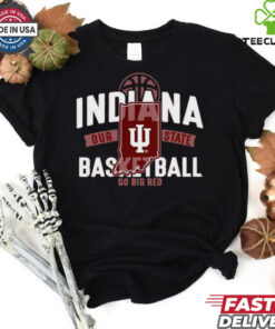 Indiana Hoosiers Hit Stride Basketball Our State Go Big Red T Shirt