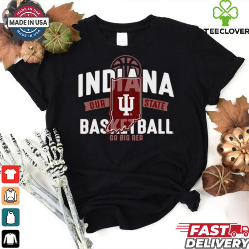Indiana Hoosiers Hit Stride Basketball Our State Go Big Red T Shirt