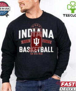 Indiana Hoosiers Hit Stride Basketball Our State Go Big Red T Shirt
