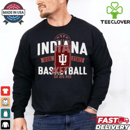 Indiana Hoosiers Hit Stride Basketball Our State Go Big Red T Shirt