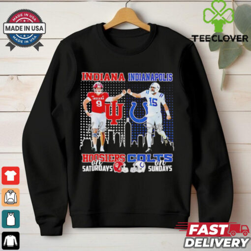 Indiana Hoosiers Kanaan Carlyle Saturdays x Indianapolis Colts Joe Flacco Sundays shirt