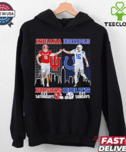 Indiana Hoosiers Kanaan Carlyle Saturdays x Indianapolis Colts Joe Flacco Sundays shirt