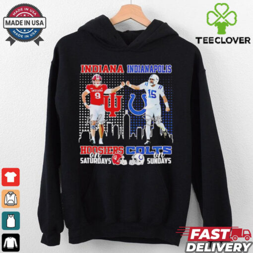 Indiana Hoosiers Kanaan Carlyle Saturdays x Indianapolis Colts Joe Flacco Sundays shirt