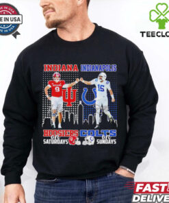 Indiana Hoosiers Kanaan Carlyle Saturdays x Indianapolis Colts Joe Flacco Sundays shirt