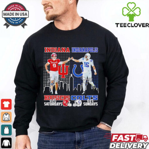 Indiana Hoosiers Kanaan Carlyle Saturdays x Indianapolis Colts Joe Flacco Sundays shirt