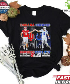 Indiana Hoosiers Kanaan Carlyle Saturdays x Indianapolis Colts Joe Flacco Sundays shirt