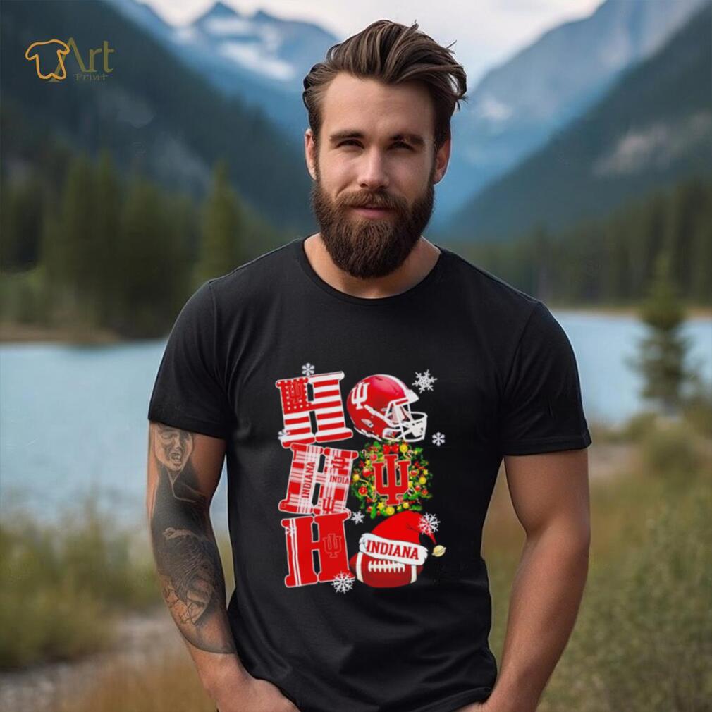 Indiana Hoosiers NCAA ho ho ho Christmas shirt Indiana Hoosiers NCAA ho ho ho Christmas shirt