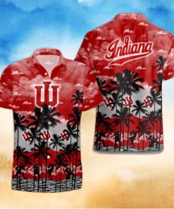 Indiana Hoosiers Palms Tree Hawaiian Shirt