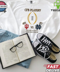 Indiana Hoosiers Vs Notre Dame Fighting Irish 2024 2025 CFP Playoff 1st Round Notre Dame Stadium T Shirt