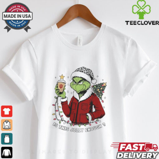 Indiana Hoosiers x Santa Grinch Is This Jolly Enough Merry Christmas Shirt