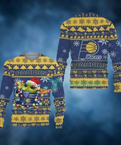 Indiana Pacers Cute Baby Yoda Star Wars Ugly Christmas Sweater