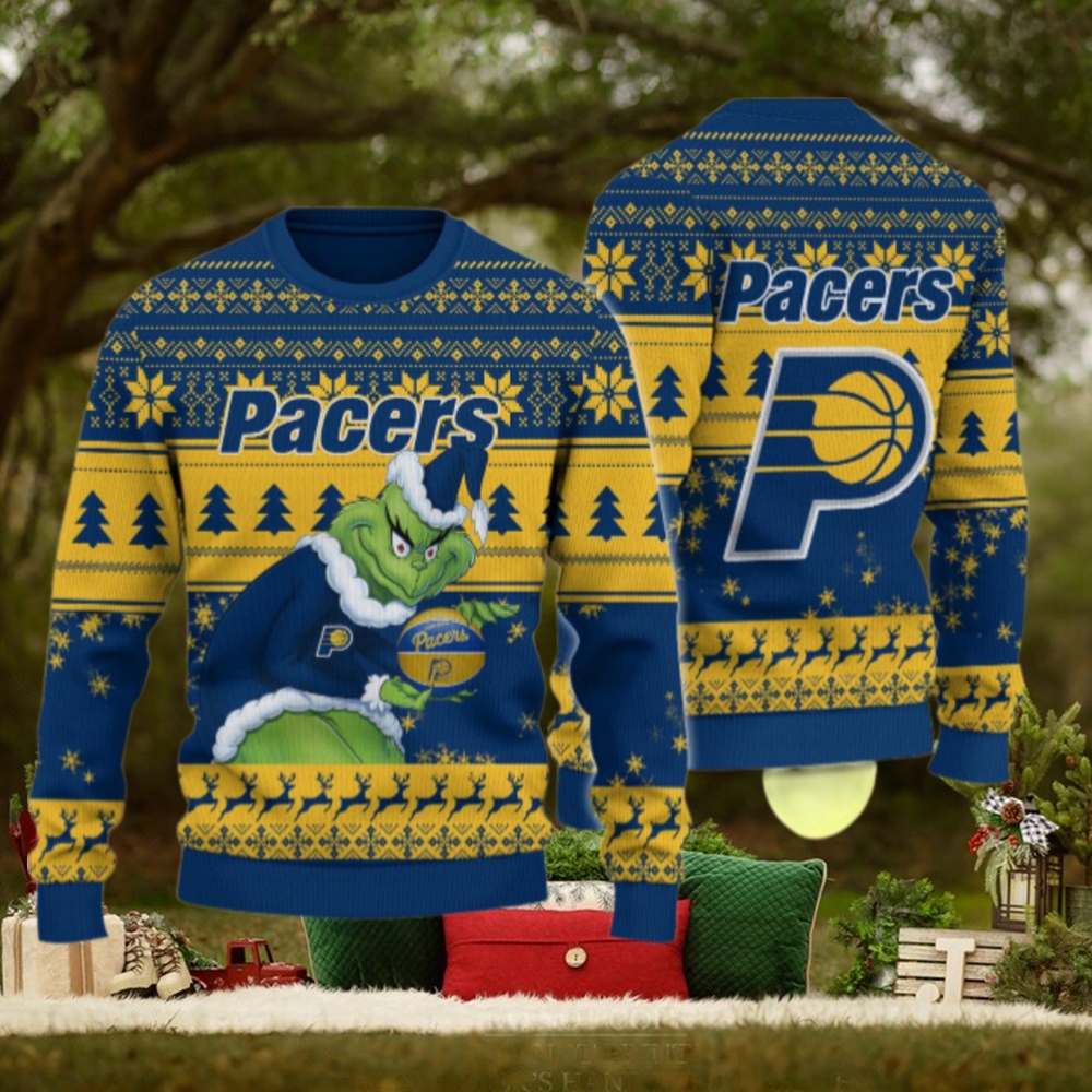 Indiana Pacers Grinch Christmas Ugly Sweater Indiana Pacers Grinch Christmas Ugly Sweater