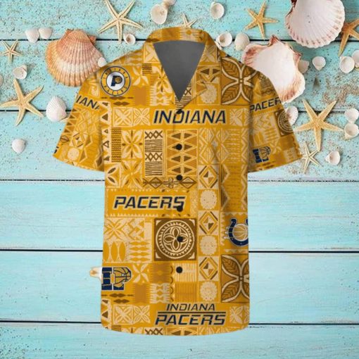 Indiana Pacers Hawaii Set Summer Pattern 3D Hawaiian Shirt And Shorts