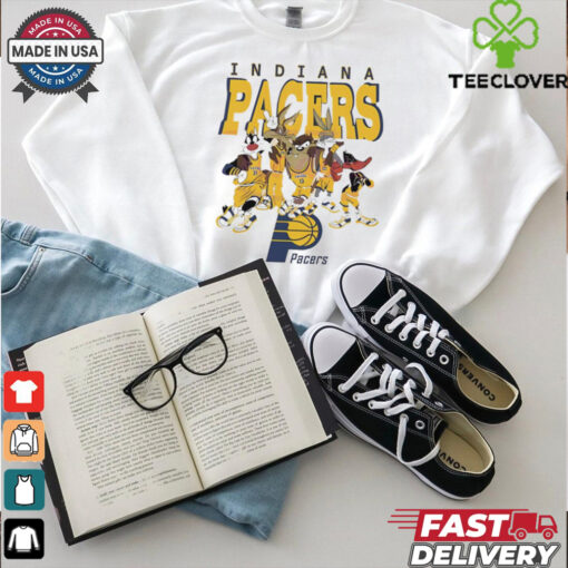 Indiana Pacers Looney Tunes characters NBA basketball shirt