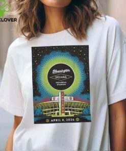 Indiana University Store Indiana Hoosiers Memorial Stadium Total Solar Eclipse White T Shirt