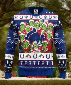 Indianapolis Colts 12 Grinch Xmas Day Christmas Ugly Sweater