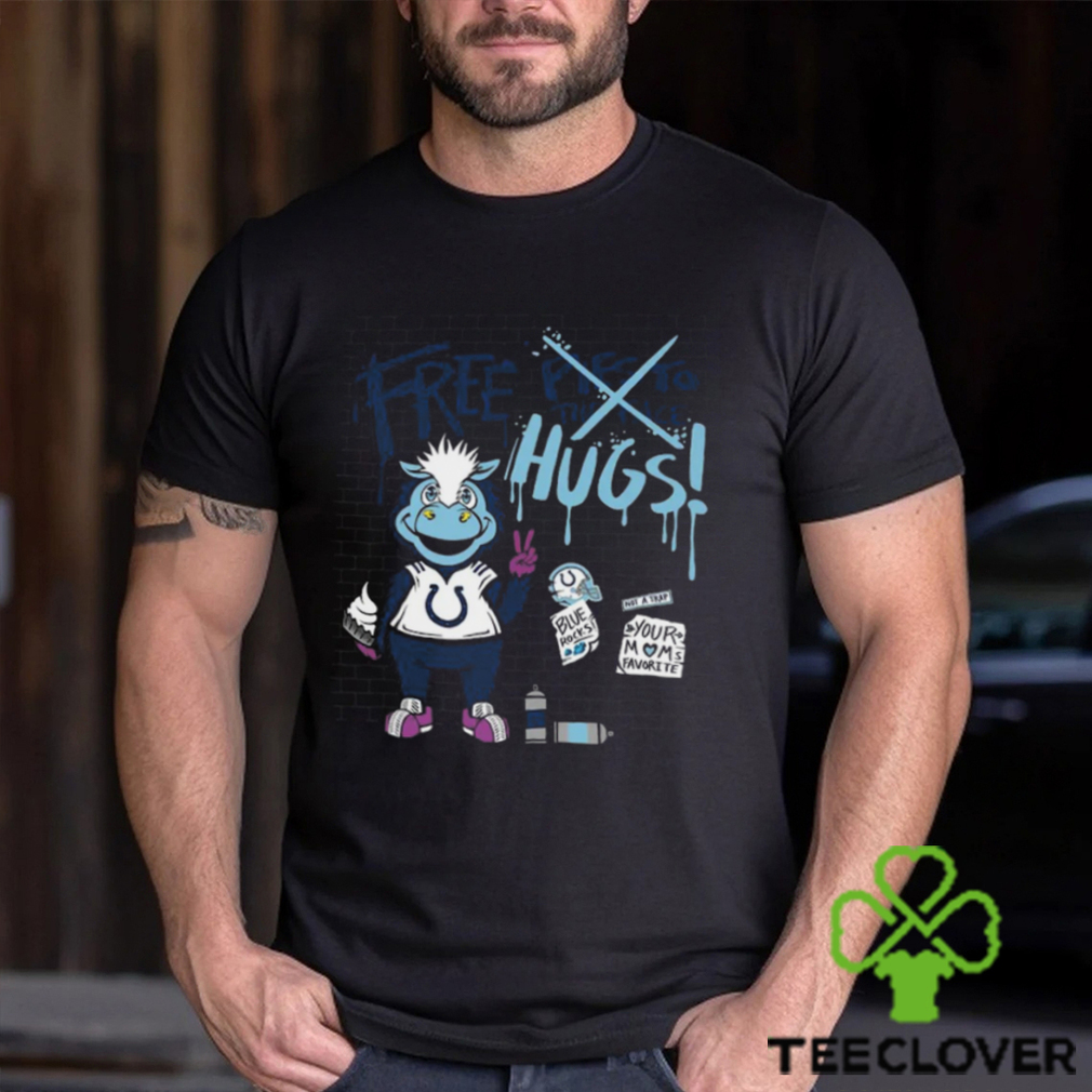 Indianapolis Colts '47 Blue Mascot Pie T Shirt Indianapolis Colts '47 Blue Mascot Pie T Shirt