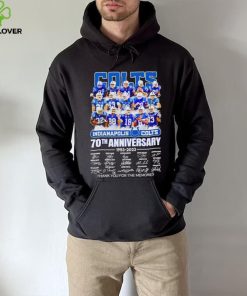 Indianapolis Colts 70th anniversary 1953 2023 thank you for the memories shirt