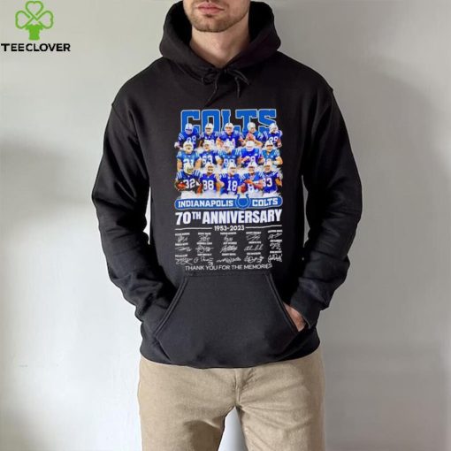 Indianapolis Colts 70th anniversary 1953 2023 thank you for the memories shirt