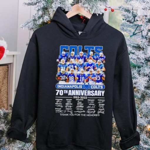 Indianapolis Colts 70th anniversary 1953 2023 thank you for the memories shirt