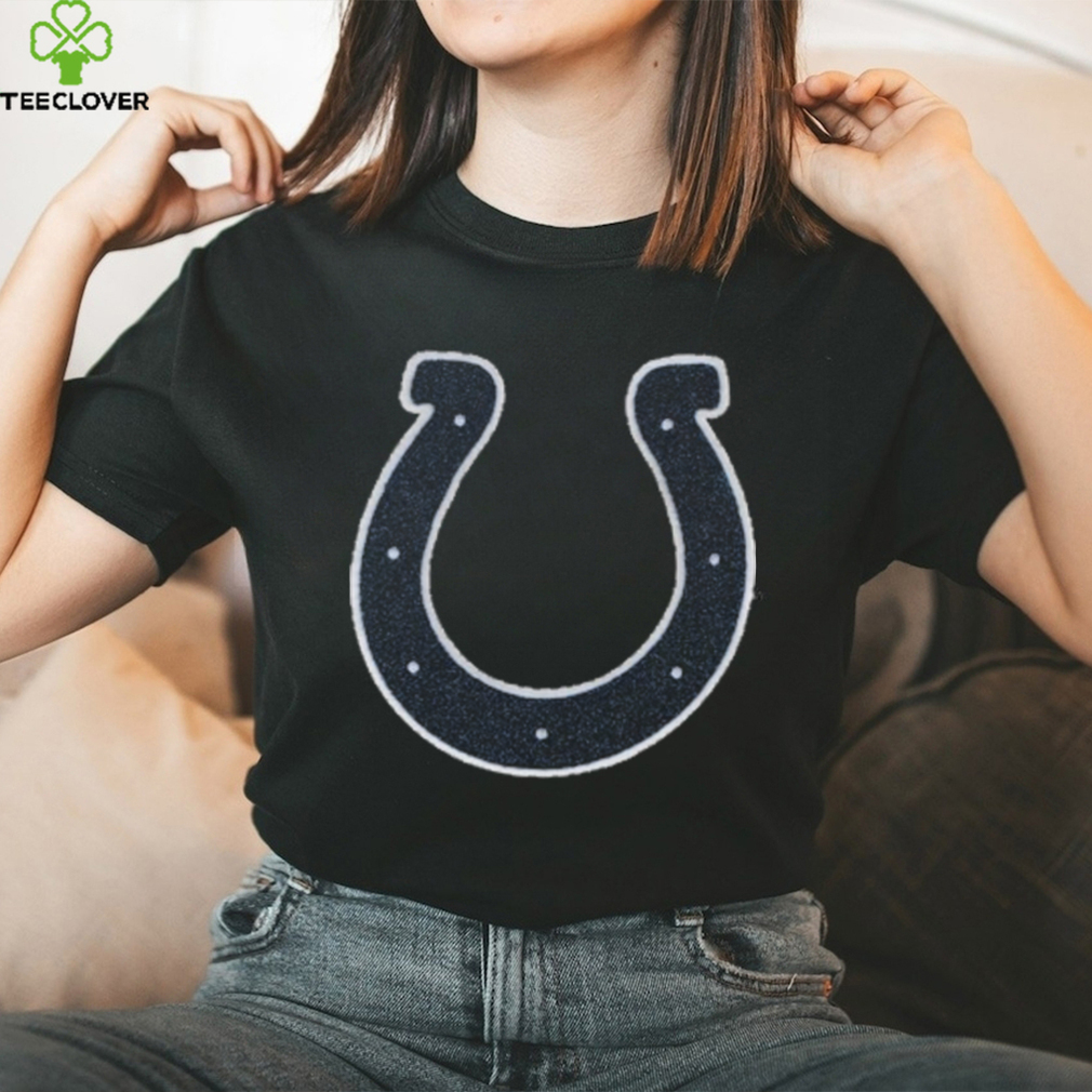 Women's Antigua Black Indianapolis Colts Victory Crewneck Pullover  Sweatshirt