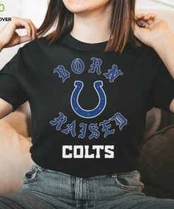 Indianapolis colts born x raised shirt, hoodie, sweater, long