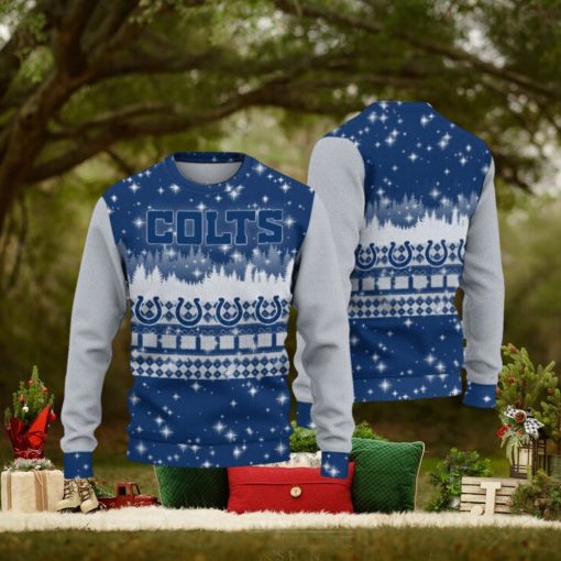Indianapolis Colts Christmas Forest Hot Trending Ugly Sweater For Fans