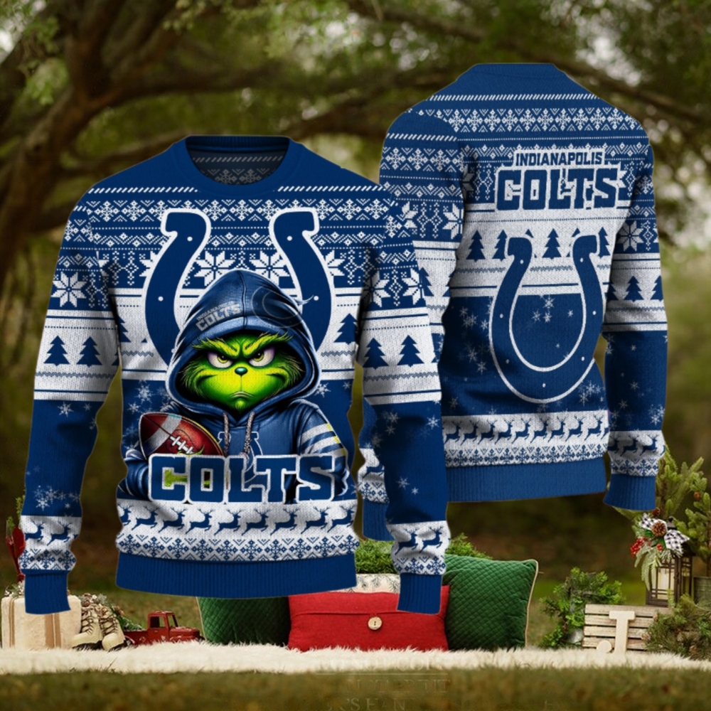 Indianapolis Colts Christmas Grinch Knitted Sweater Indianapolis Colts Christmas Grinch Knitted Sweater