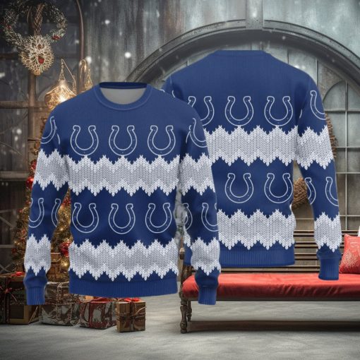 Indianapolis Colts Christmas Pattern Knitted Sweater