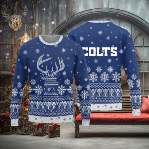 Indianapolis Colts Christmas Reindeer Knitted Sweater