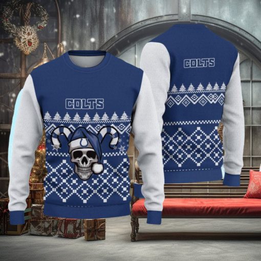 Indianapolis Colts Christmas Skull Hot Trending Ugly Sweater For Real Fans