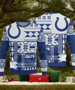 Indianapolis Colts Christmas Snowflakes Pattern New Style Knitted Sweater