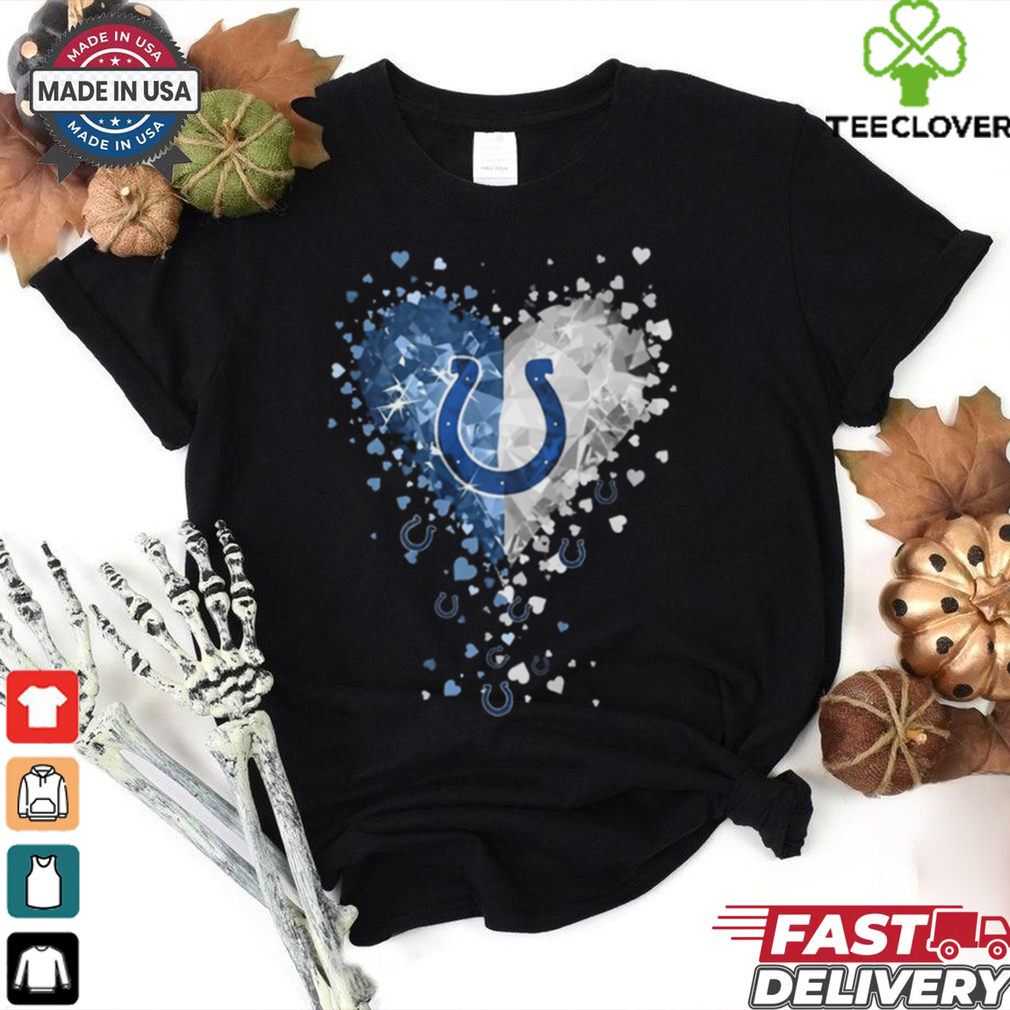 Indianapolis Colts Crystal Heart Shirt Indianapolis Colts Crystal Heart Shirt
