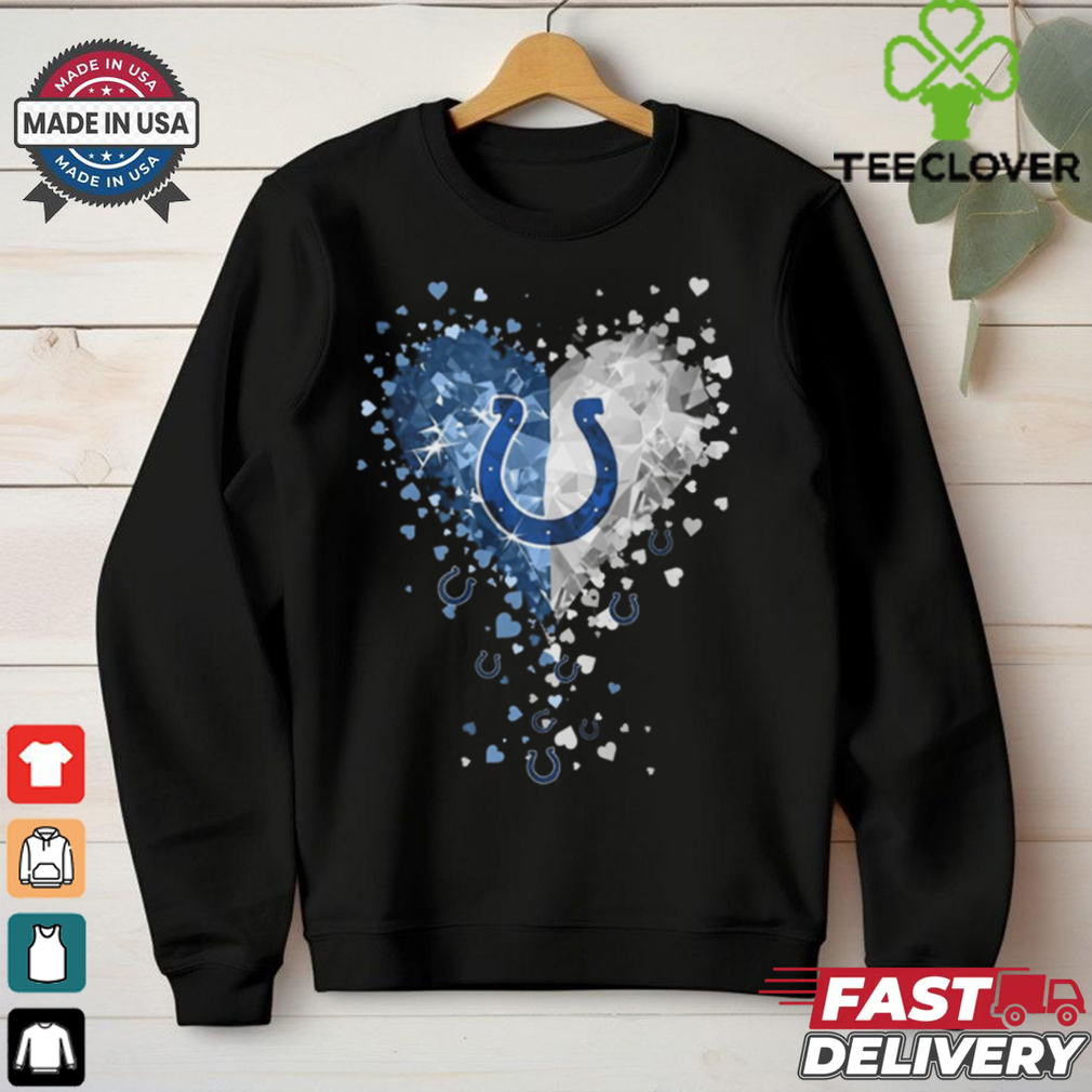 Indianapolis Colts Crystal Heart Shirt Indianapolis Colts Crystal Heart Shirt