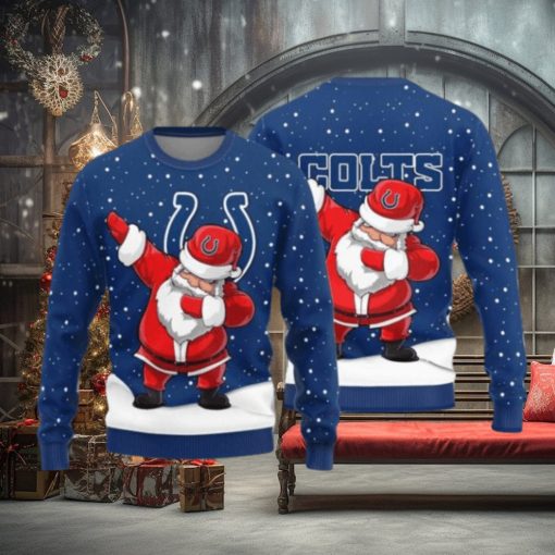 Indianapolis Colts Dab Santa New Style Knitted Sweater